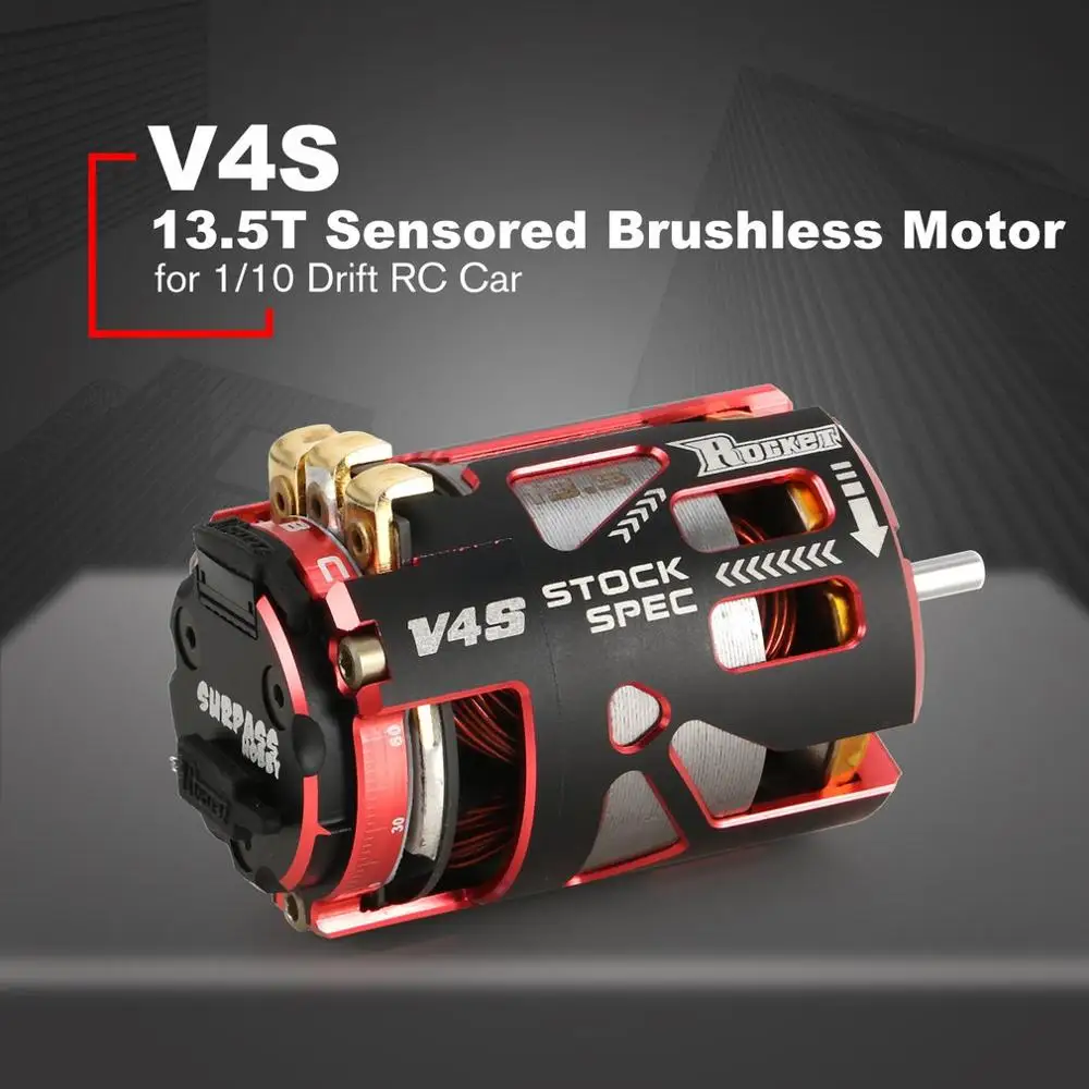

SURPASSHOBBY V4S 540 13.5T 3.175mm Sensored Brushless Motor Engine for 1/10 On-road Drift Touring RC Racing Car Truck Model