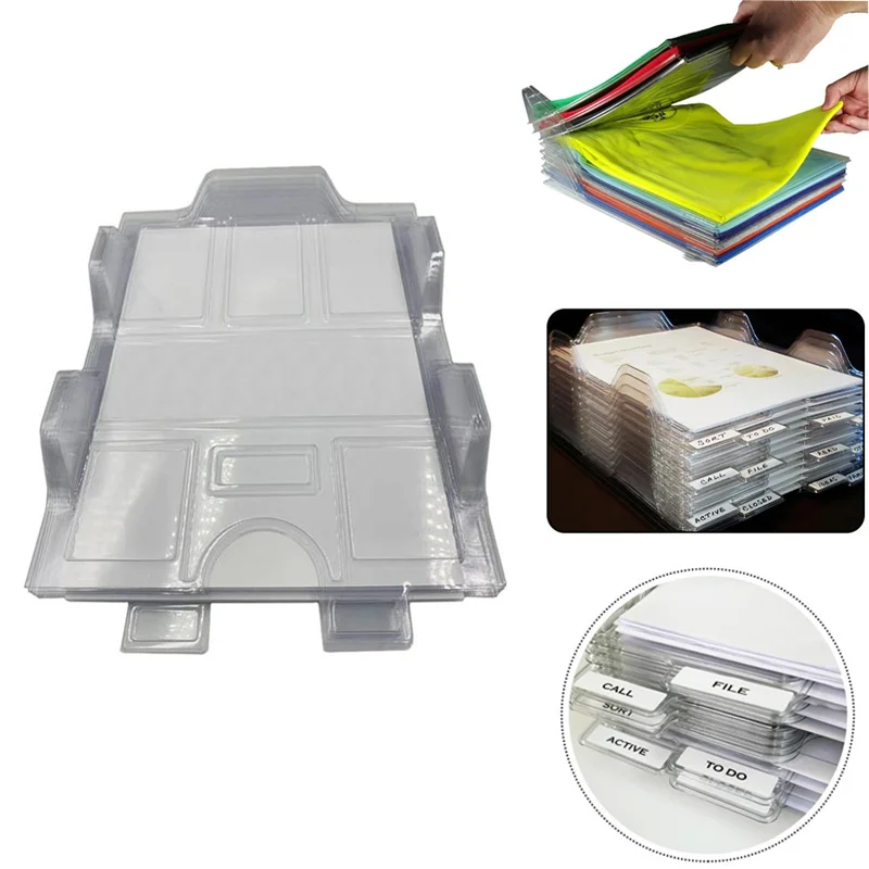 

4/8Pcs Clothes Organizer System Anti-wrinkle T-Shirt Storage Holder Closet Drawer Cloth Organizer Office Desk File Cabinet Tray
