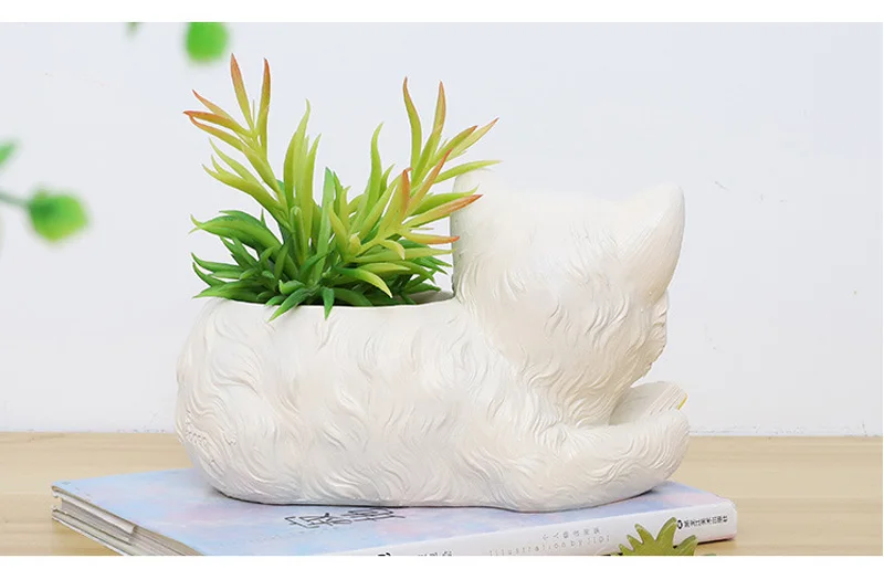 Kawaii Cat Bonsai Flower Pot Ceramics Succulent Plant Potted