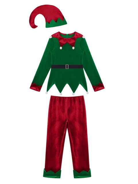Kids Unisex Cute Christmas Elk Elf 