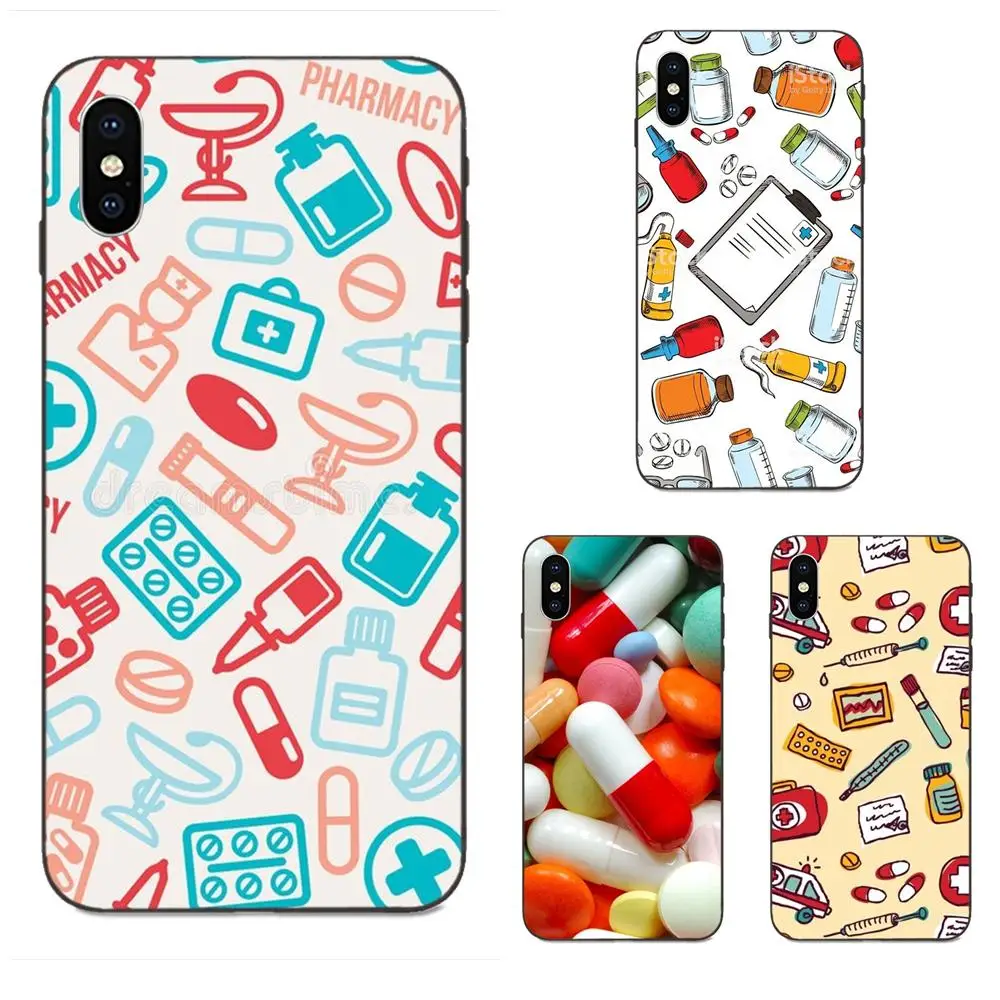 Печатным рисунком ТПУ медицинские таблетки для Huawei Honor 5A 6A 6C 7A 7C 7X8 8A 8C 8X9 9X10 10i 20 Lite