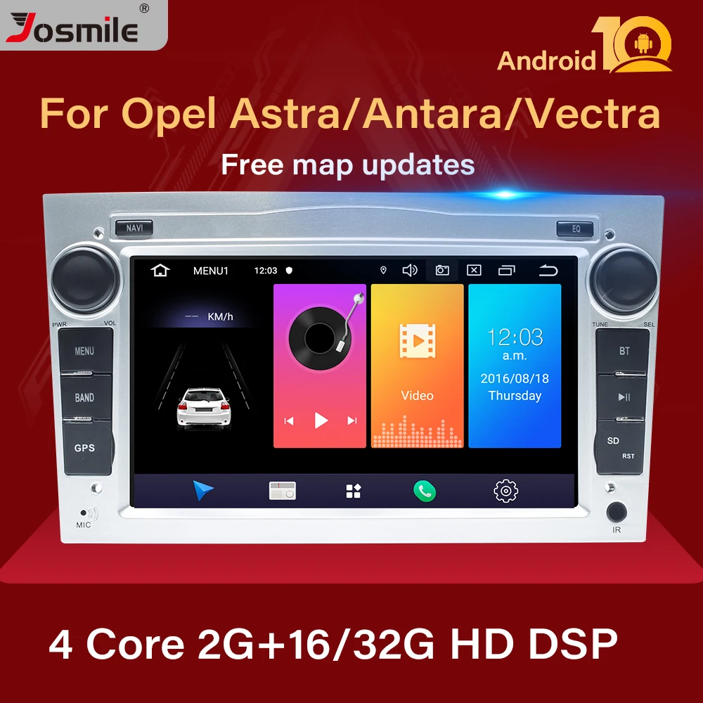 2Din Android 10 Автомобильный мультимедийный плеер без DVD плеера для Opel Vectra C Zafira B Corsa D