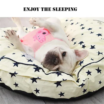 

Round Pet Bed Dog Lounger Mat Cat Nest Thick Puppy Sleeping Cushion Washable Dog Basket Kennel House Kitten Sofa Pet Supplies