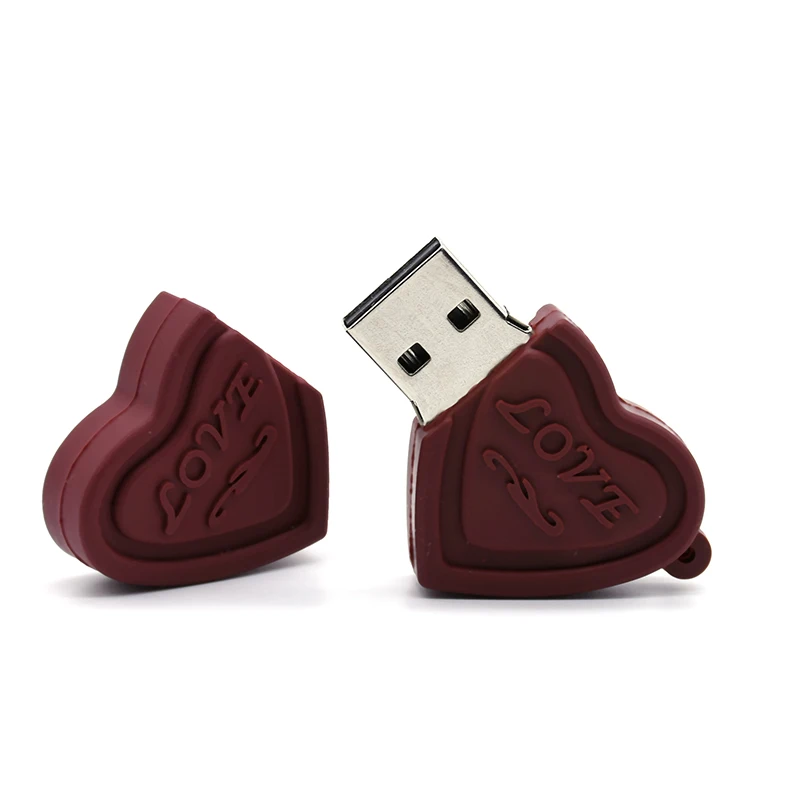Usb флеш накопитель в форме сердца 4 128 ГБ|USB флэш-накопители| |
