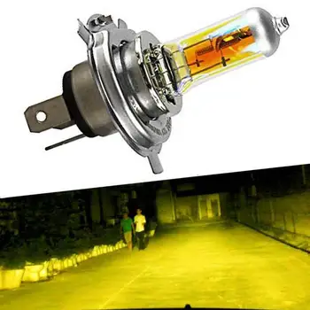 

1pcs H4 12V 60/55W P43T Halogen Bulb 2300k Golden Yellow High 60w Car HeadLight 55w Low h4 Beam Glass Quartz Halogen X6Z4