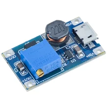 1PCS DC-DC Einstellbar Boost Modul 2A DC dc-Boost-Step up Converter Modul 2V-24V zu 5V 9V 12V 28V Power Module Booster