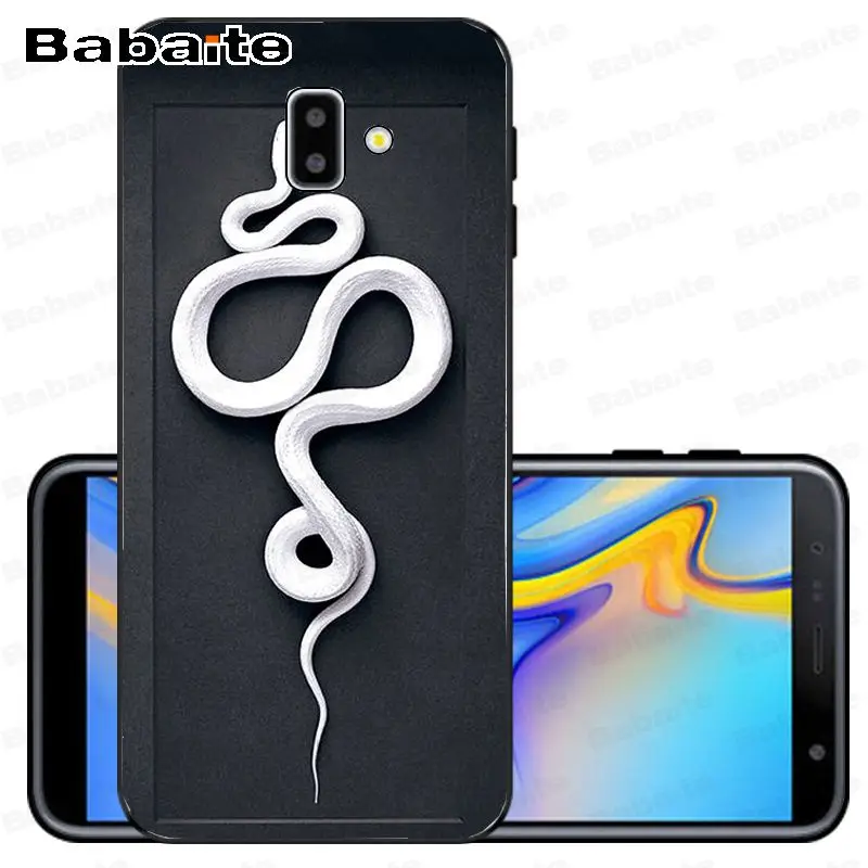 Чехол для Galaxy j6 симпатичная змея милые аксессуары для телефонов Чехол для samsung Galaxy j6 plus A6 A8 A9 A10 A30 A50 Coque Shell - Цвет: A4