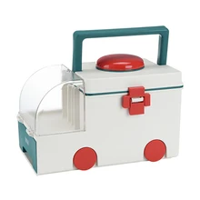 Boîte de rangement de médicaments, Kit de premiers secours multi usages, boîtes à médicaments portables à Double couche avec étui à pilules, boîte d'urgence domestique