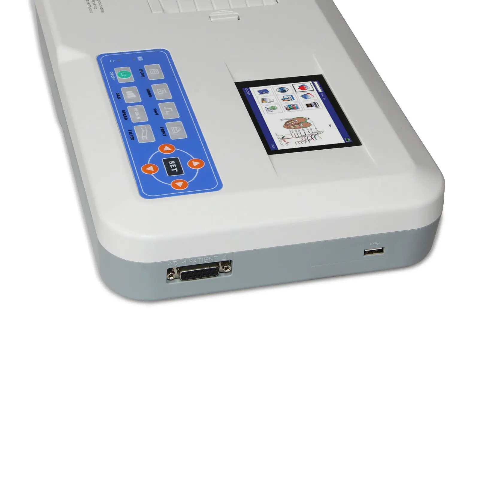 Real manufacturer CONTEC ECG300G CE Digital Portable 12 leads pc 3 channel ECG Machine