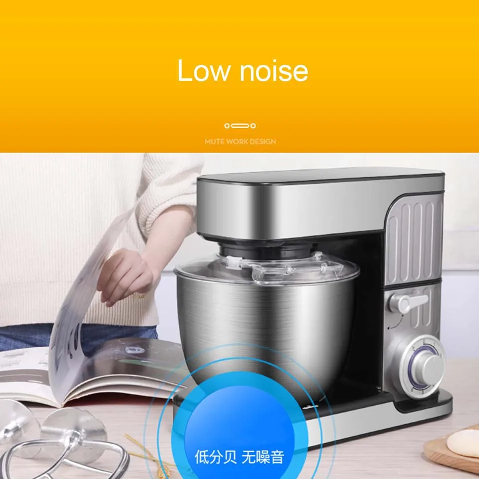 7L large capacity bowl 6-speed Kitchen chef Electric Food Stand Mixer Egg Whisk Dough Cream Blender juicer meat grinder mincer