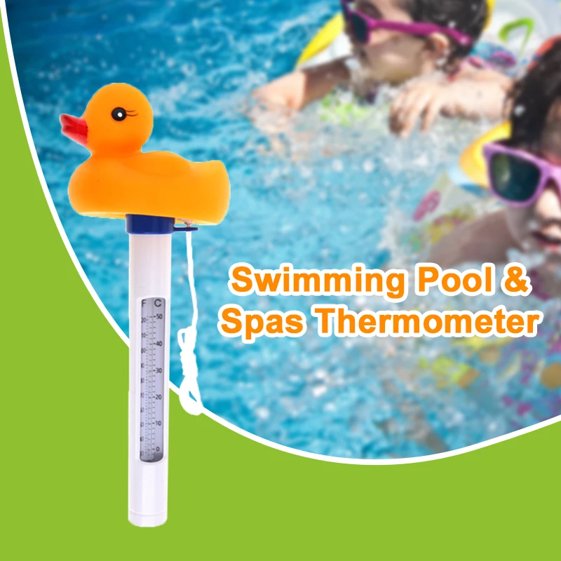 NEW FLOATING POND THERMOMETER SWIMMING POOL MONITOR WATER TEMPERATURE DUCK 