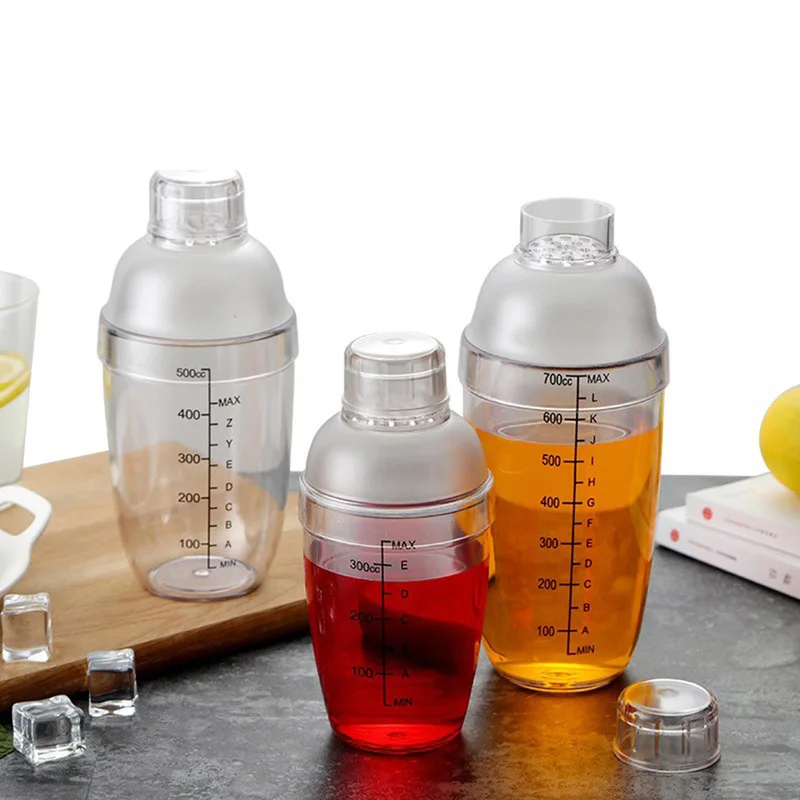 

Plastic Cocktail Shaker 350/530/700/1000ml Wine Drink Wine Shaker Drink Bar Mixer, Tools and Accessories for Home Use Bar Tools