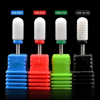 

4 type electric nail machine nail polishing accessories and grinding head ceramic nail head nail boring drill accessories
