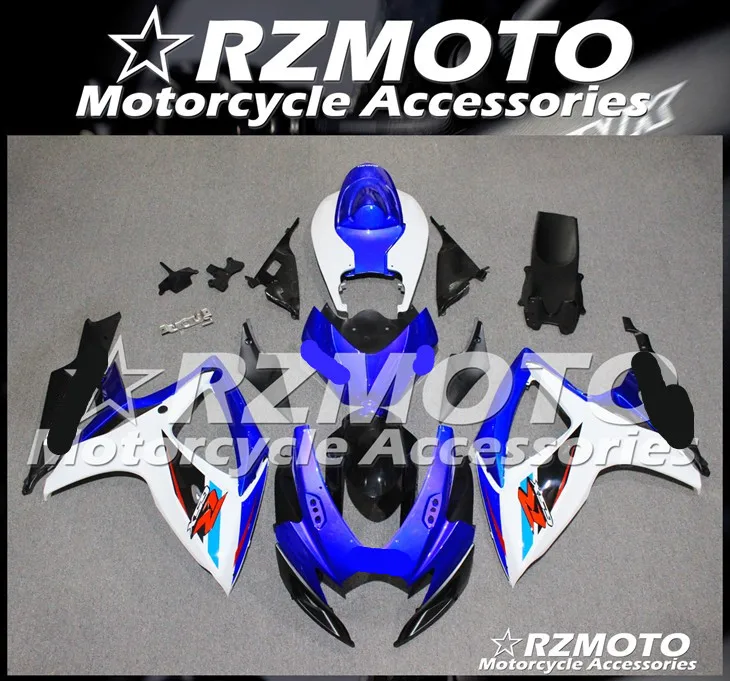 ABS мотоцикл обтекатель комплект для SUZUKI GSXR600 750 K6 2006-2007 год кузов литья под давлением Магазин № 1118