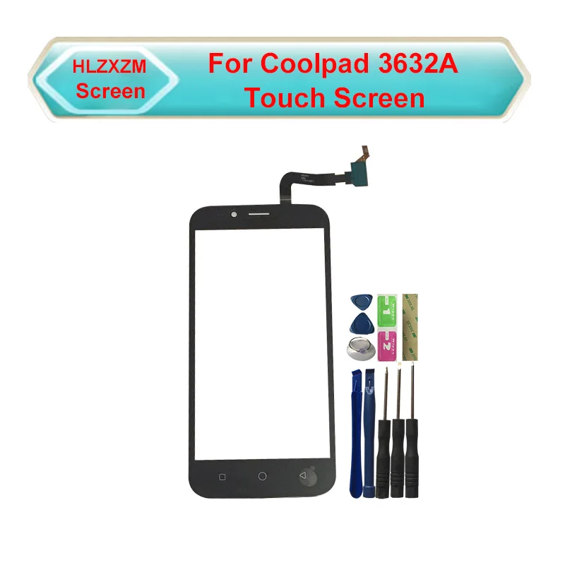 Для coolpad 3632A сенсорный экран без ЖК-дисплея дигитайзер Замена датчика с инструментами
