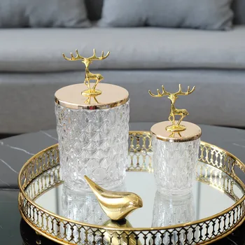 

Snack CansTransparent Glass Sauce Home Kitchen Decoration glass jar jars cookie jar cereal container mason honey jar