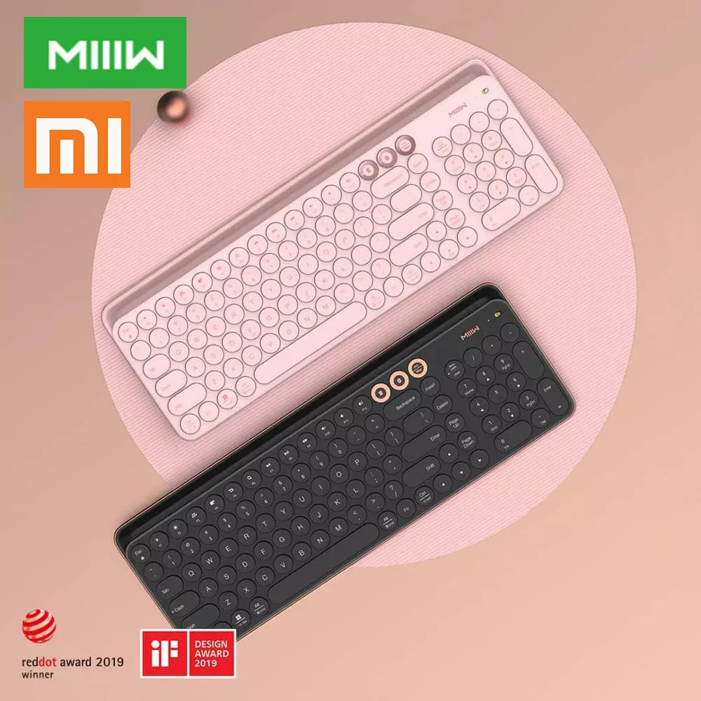 Беспроводная портативная клавиатура Xiaomi Miiiw 104 клавиши 2 4 ГГц | Компьютеры и офис