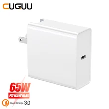 65 Вт PD Зарядное устройство usb type C QC3.0 Быстрая зарядка для iPhone Macbook ноутбук для samsung переключатель быстрое настенное зарядное устройство US EUUK AU адаптер