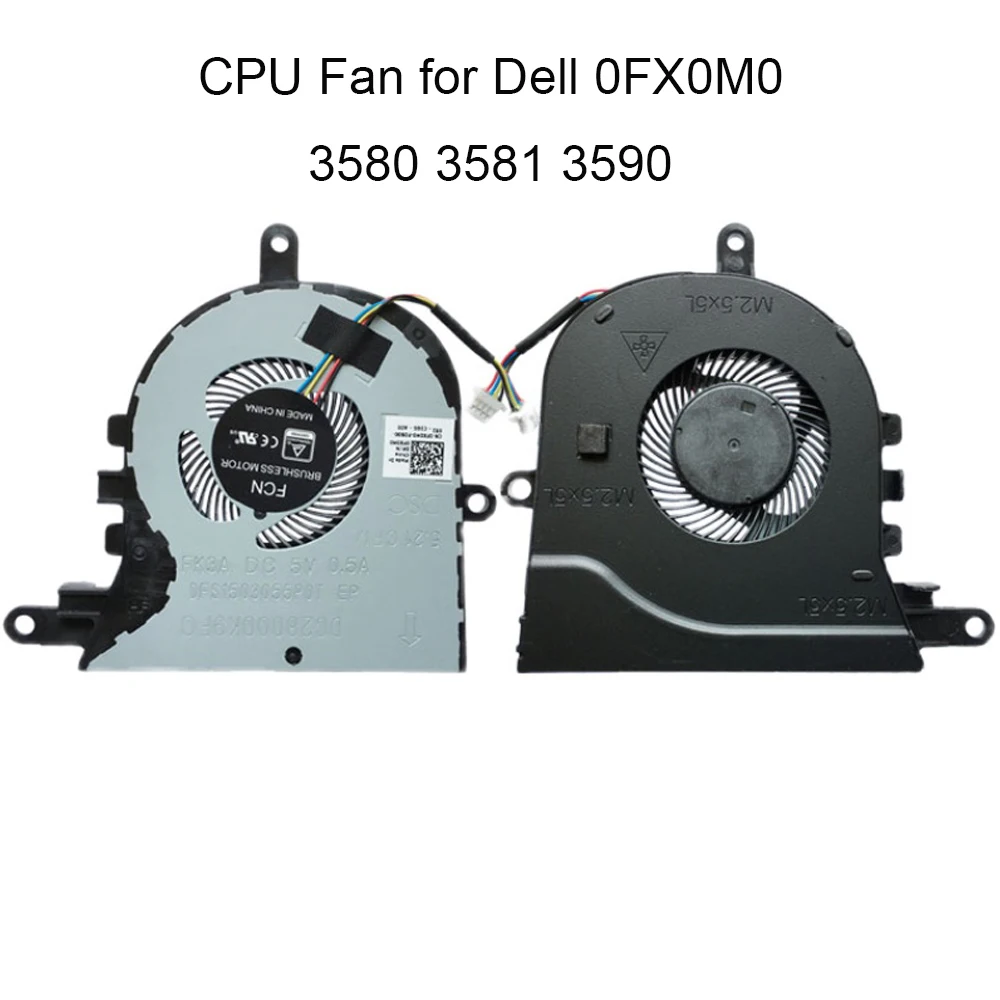 New Fx0m0 Computer Fans For Dell Inspiron 3580 3581 Latitude 3590 