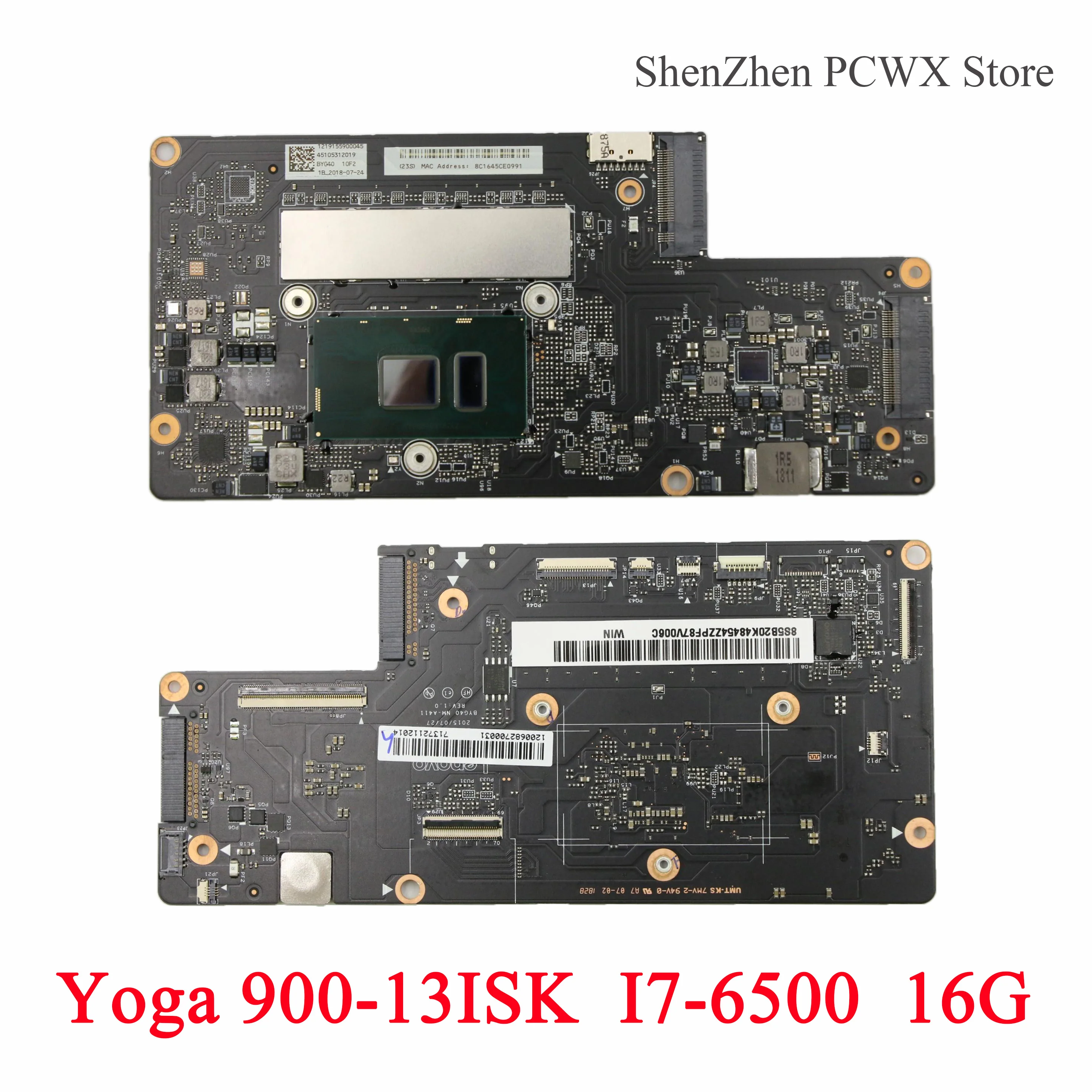 Для ноутбука Yoga 900 13ISK ideapad интегрированный процессор Материнские платы 5B20K48454 BYG40