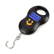 

2021NEW Portable 50Kg 10g Hanging Scale Digital Scale BackLight Electronic Fishing Weights Scale Luggage Scales Black