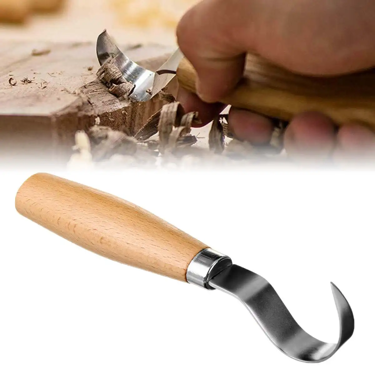 

MPT Wood Carving Knife Chisel Woodworking Cutter Hand Tool Set Material: Chrome Vanadium Alloy Steel + Wood High Strength
