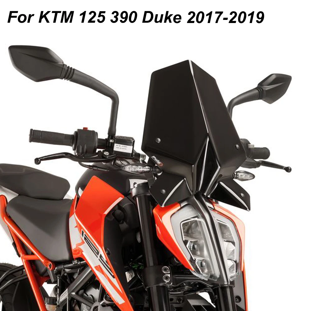 Для KTM Duke 125 390 Duke125 Duke390 мотоцикл ветер Экран лобовое стекло Щит Экран с кронштейном