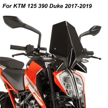 

For KTM Duke 125 390 2017 2018 2019 Duke125 Duke390 Motorbike Windscreen Windshield Shield Screen with Bracket