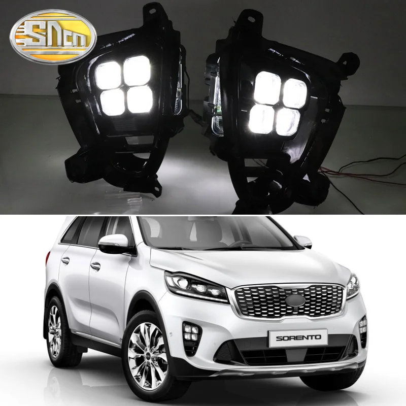 1 Pair For Kia Sorento 2018 2019 LED Daytime Running Light DRL Front
