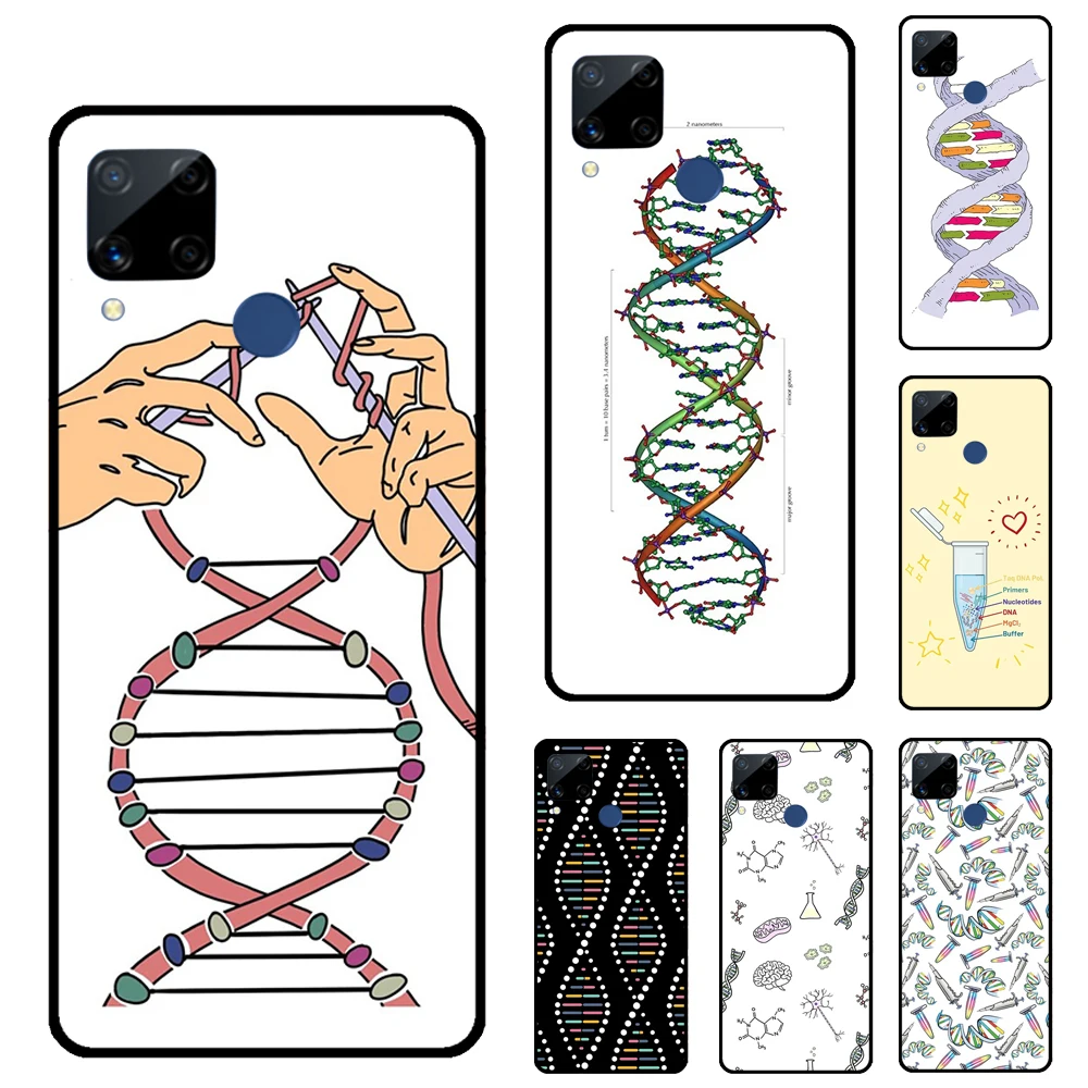 Retro Dna Science Illustrazione Per Realme 8 Pro 8I 9I C21 Gt Neo 2 Gt Master Case Per Oneplus 9 10 Pro 8T Nord2 9R Cover