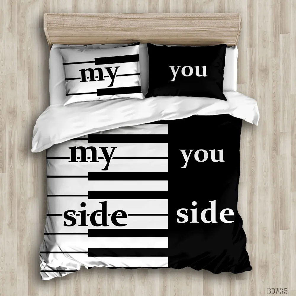 

Sweet couple Duvet Cover Sets custom Bed Linens Bedding Sets with Pillowcase king Size Bedclothes Comforter Covers