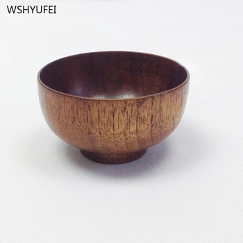 

Direct sales new retro classic household wooden bowl handmade solid wood hollow jujube wood storage decorative tableware