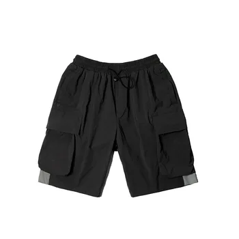 

New men's large pocket cotton casual tooling shorts 2020 gray