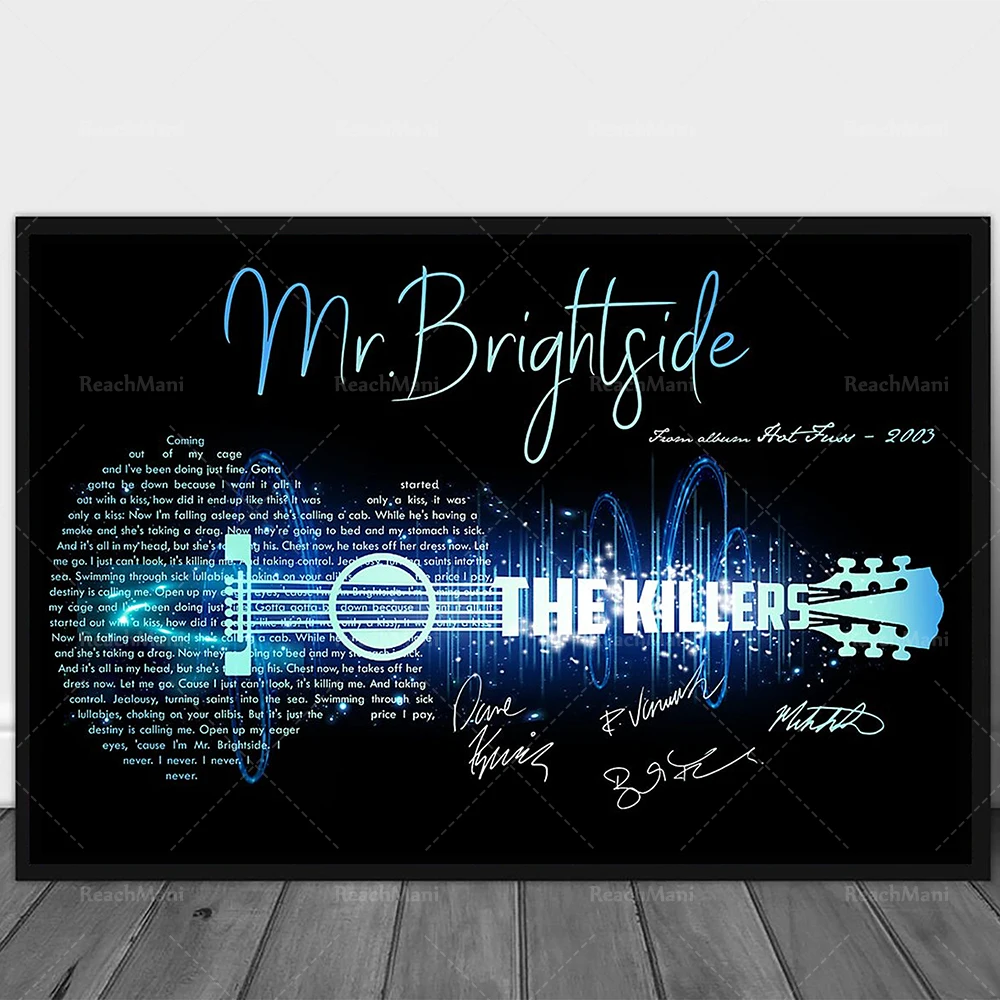 Home & Living With or Without You U2 Song Lyric Poster Print Digital