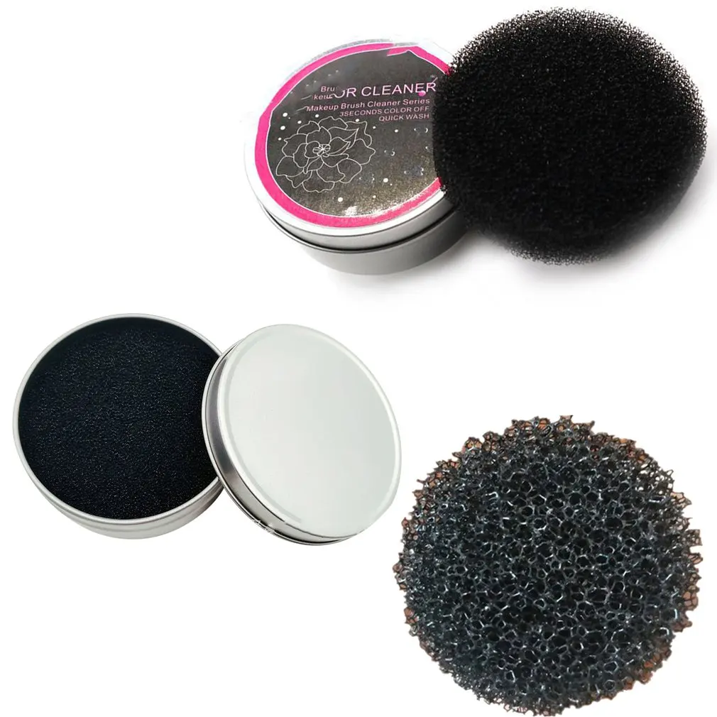 

Multi-function Makeup Brush Cleaning Sponge Makeup Brush Eye Shadow Brush Dry Cleaning Sponge Adsorption Cleaning Sponge