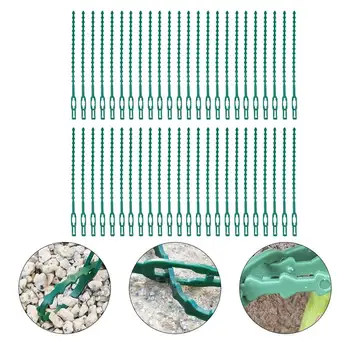 

5 Bags 150PCS Vine Climbing Plant Fastener Plastic Gardening Cable Tie Vines Climbing Plant Plastic Fixing Buckle (Green)