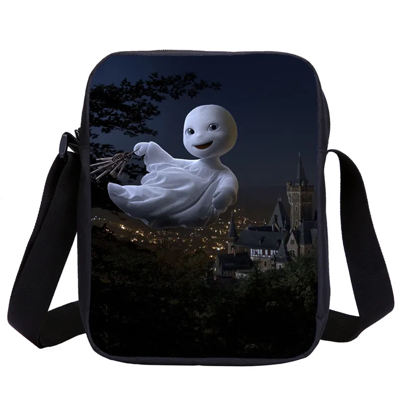 Mini Messenger Bags Boys Girls Cute Funny The Little Ghost Letter 3D Printing Crossbody Bags Kids Sling Bags Handbags Sac A Main - Цвет: DSTCB4076510-S1034