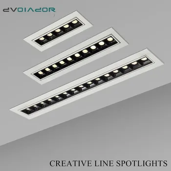 

Embedded Creative LED Downlight 20W 10W 4W 2W Line Recessed Lamp 110V 220V Led Bulb Bedroom Kitchen Indoor LED Spot Lighting