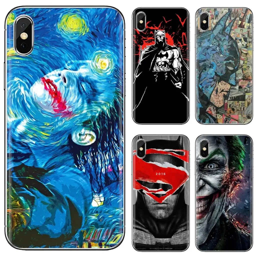 Купить Силиконовый чехол-сумка Joker-super-C-hero-Dc-Comics-Batman для iPhone 10 11 12 Pro Mini 4S SE 5C 6 6S 7 8 X XR XS Plus Max | Бамперы (1005002922674153)