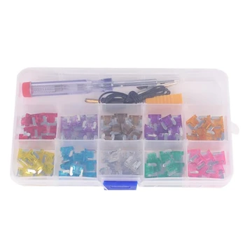 

100pcs/lot Car Truck Micro Fuses 3A 5A 7.5A 10A 15A 20A 25A 30A Plastic Box Assortment with Clip
