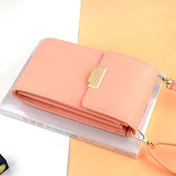

Women Mobile Phone Wallet Small Shoulder Bag Mini Crossbody Bags Credit Card Holder Zipper Coin Purse Strap Money Bags For Girls