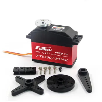 

Tarot-RC high torque 60kg robot joint industrial digital steering gear FT6560M for robot rc car model helicopter