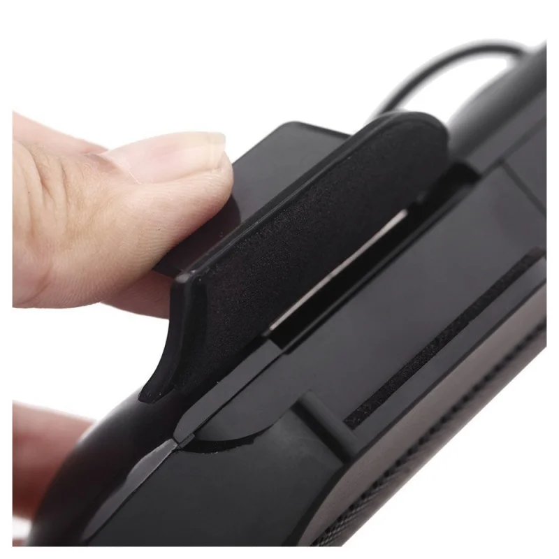 Мини Портативный USB Стереодинамик Саундбар для ноутбука ноутбук Mp3 телефон музыкальный проигрыватель компьютер ПК с зажимом черный