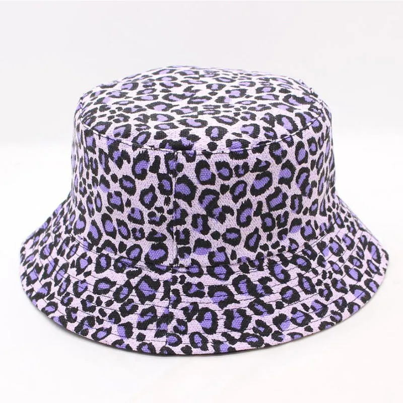 Leopard Bucket hat2 Модные леопардовые шляпы с принтом, женские и мужские хлопковые шляпы в стиле хип-хоп, Летние удобные высококачественные шляпы в рыбацком стиле - Цвет: Leopard Bucket hat2