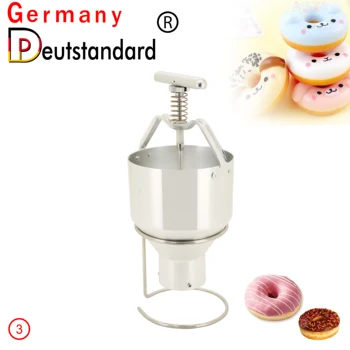 

Donut Mould Easy Fast Portable Donut Maker Manual Waffle Dispenser Doughnut Machine with stainless steel