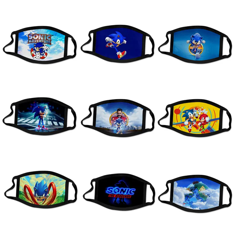 

Sonic The Hedgehog Face Mask Cosplay Costume Unisex Halloween Accessories Cotton Sonikku Za Hejjihoggu Masks Props