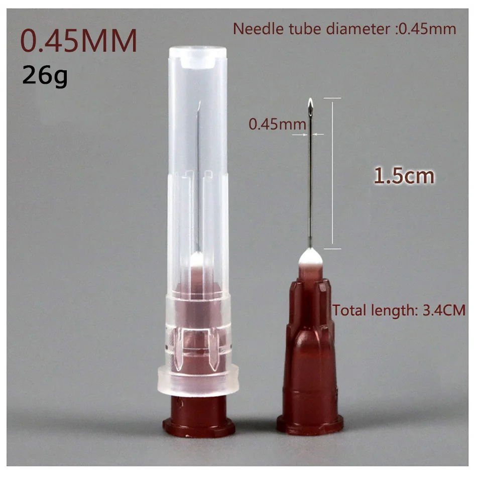 Dispensing Needle 25 Pcs Sharp Pointed Needles Individually Packaged 16G/18G/20/21/22/23/25/26G Glue Dispenser Tool