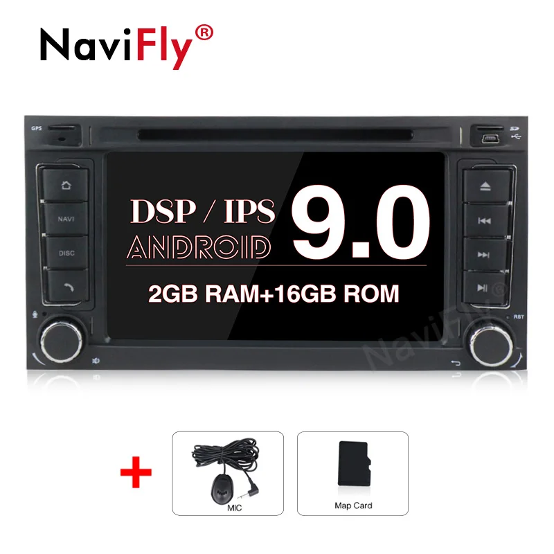 Ips DSP 8Core Android 9,0 автомобильный dvd-радиоплеер для Volkswagen Touareg Transporter T5 Multivan gps navi с рулем - Цвет: 4Core 2G 16G IPS DSP