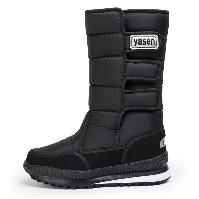 snow boots men waterproof mens winter boots With Fur winter shoes slip-resistant Men Boots platform thick plush warm Plus size