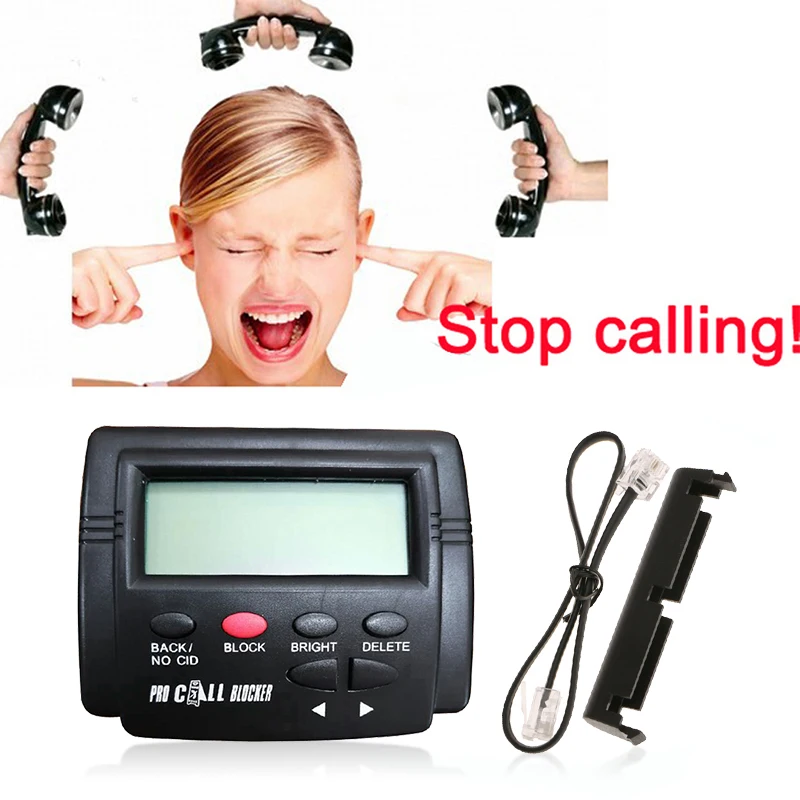 

Pro Incoming Call Blocker for Telephone Landline 1500 Phone Numbers Capatity